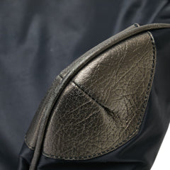 バーバリー 斜め掛け ショルダーバッグ ブラック カーキ ナイロン レザー レディース BURBERRY 【中古】