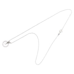 Pt900 プラチナ Pt850 プラチナ ダイヤ0.25ct ダイヤ0.45ct ラウンド サークル モチーフ ネックレス レディース 【中古】