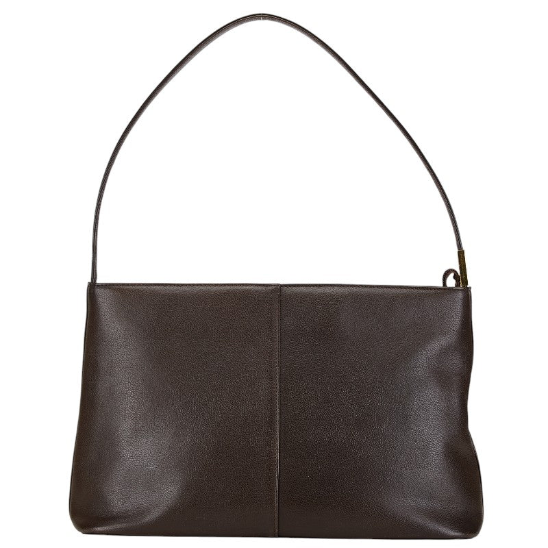 バーバリー ノバチェック ワンショルダーバッグ ハンドバッグ ブラウン レザー レディース BURBERRY 【中古】