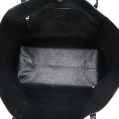 コーチ チェック バッファロー プラッド プリント ハンドバッグ トートバッグ C7271 SVS66 ブラック レッド PVC レザー レディース COACH 【中古】