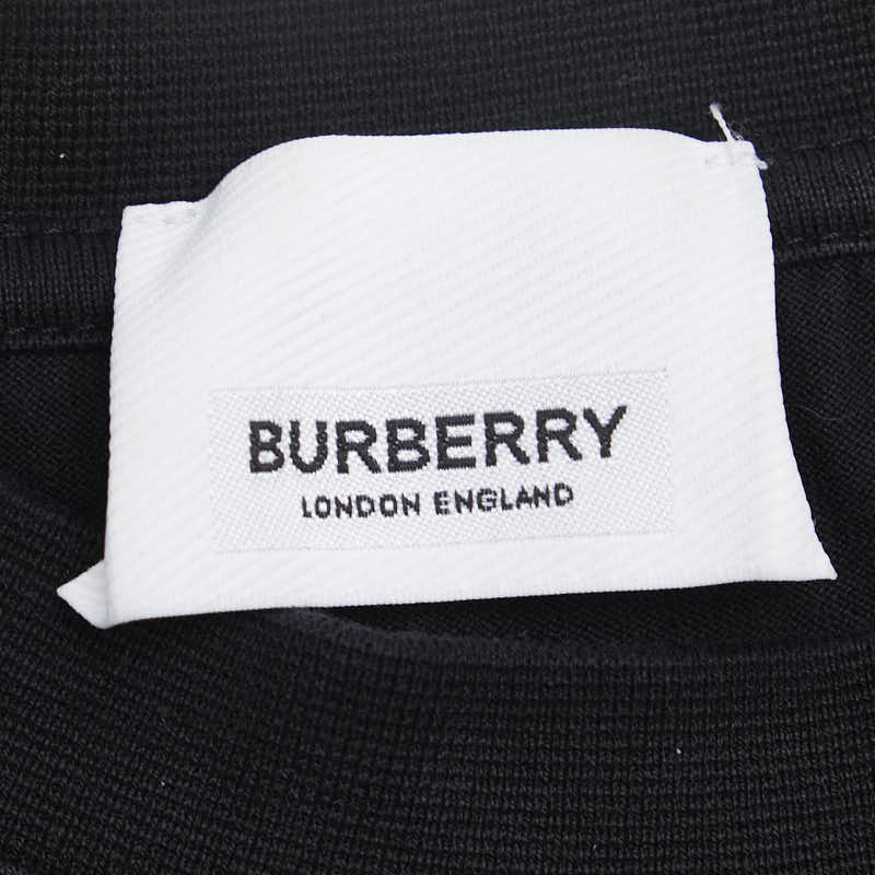 バーバリー 19SS カットアウトディティール 半袖 Tシャツ サイズ：XS ブラック コットン メンズ BURBERRY 【中古】