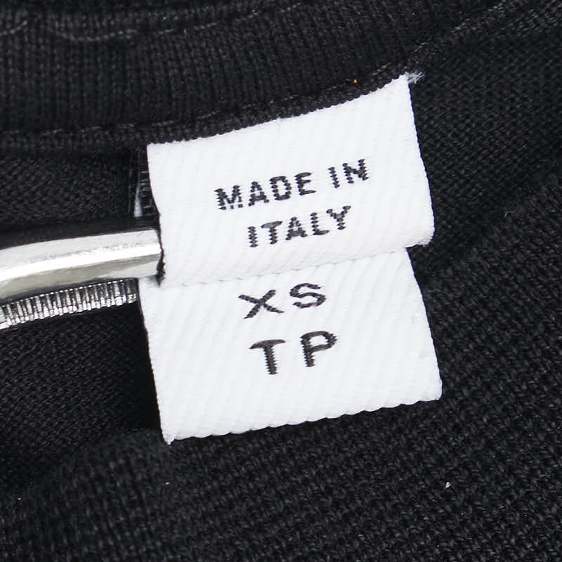バーバリー 19SS カットアウトディティール 半袖 Tシャツ サイズ：XS ブラック コットン メンズ BURBERRY 【中古】