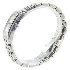 ロンジン ドルチェヴィータ ダイヤベゼル 腕時計 L5.155.0 クオーツ ホワイト文字盤 ステンレススチール レディース LONGINES 【中古】