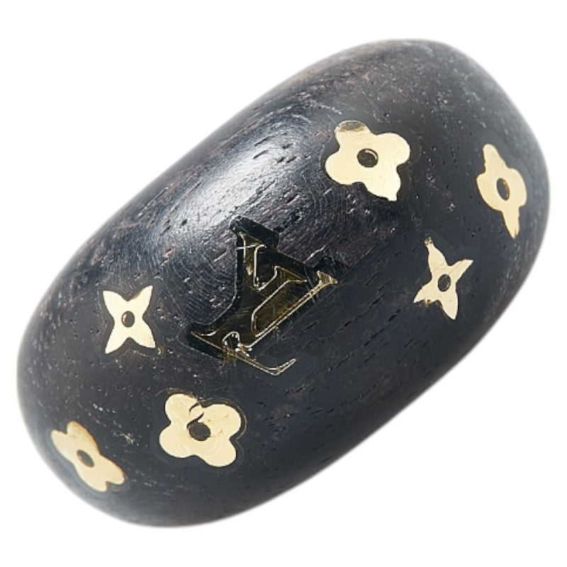 ルイ ヴィトン バーグシルバニア リング 指輪 #M M65934 ブラック ウッド レディース LOUIS VUITTON 【中古】