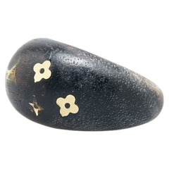 ルイ ヴィトン バーグシルバニア リング 指輪 #M M65934 ブラック ウッド レディース LOUIS VUITTON 【中古】