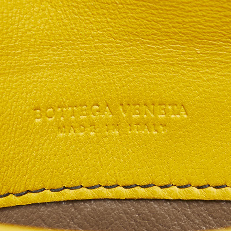 ボッテガヴェネタ イントレチャート 長財布 イエロー レザー パイソン レディース BOTTEGAVENETA 【中古】