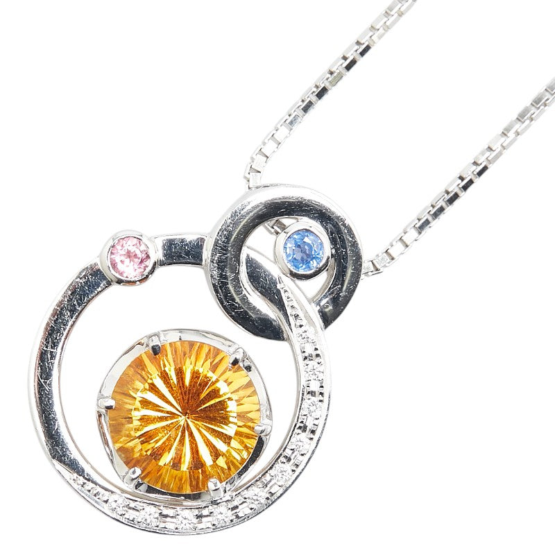 クリスティーナハン Christina Han ネックレス K18WG ホワイトゴールド レディース 【中古】