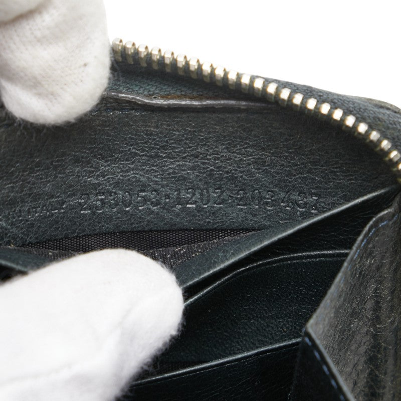 バレンシアガ スタッズ 長財布 ブラック レザー レディース BALENCIAGA 【中古】