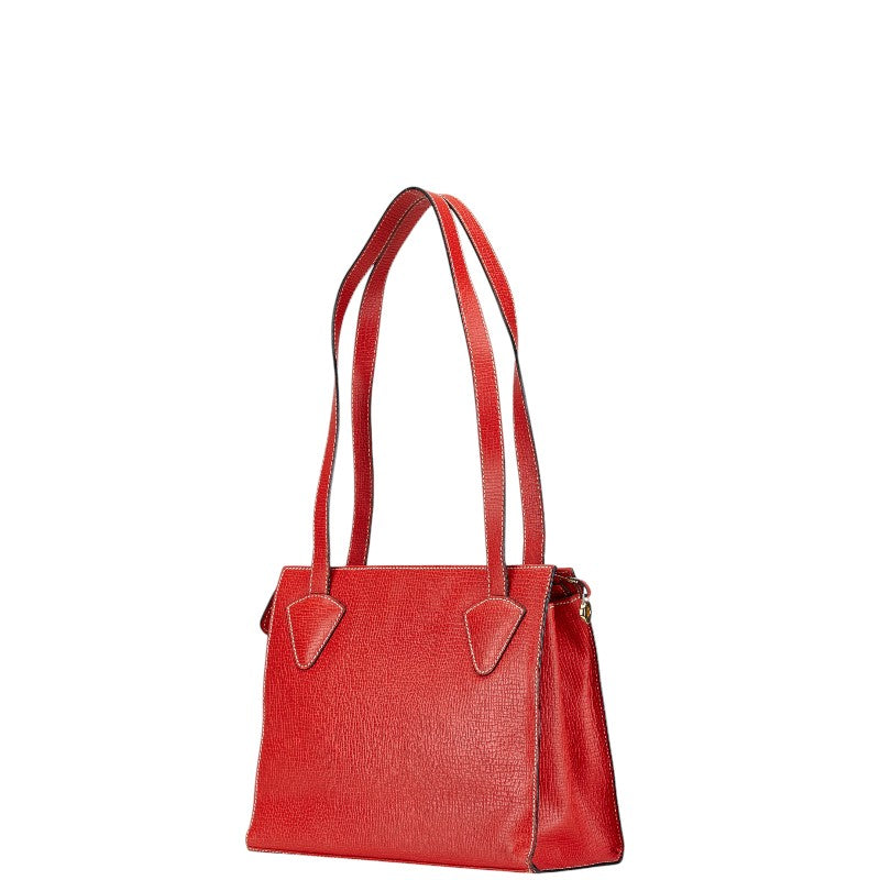 ロエベ トートバッグ レッド レザー レディース LOEWE 【中古】