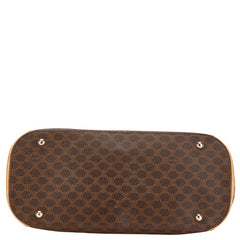 セリーヌ マカダム ハンドバッグ ショルダーバッグ 2WAY ブラウン PVC レザー レディース CELINE 【中古】