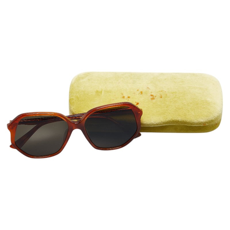 グッチ サングラス GG0258SA ブラウン プラスチック レディース GUCCI 【中古】