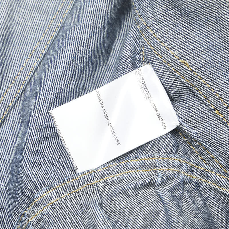 バーバリープローサム デニムジャケット インディゴブルー コットン エナメル レディース Burberry Prorsum 【中古】