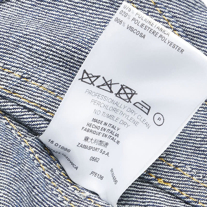 バーバリープローサム デニムジャケット インディゴブルー コットン エナメル レディース Burberry Prorsum 【中古】