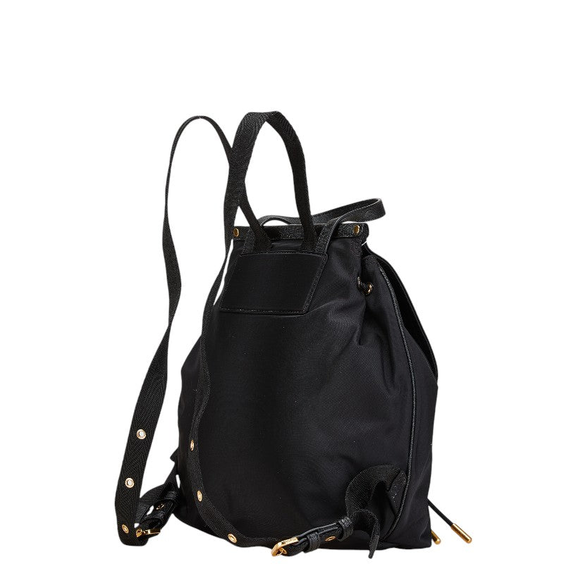 マークバイマークジェイコブス トゥルーパー リュック バックパック ブラック ゴールド ナイロン レザー レディース MARC BY MARC JACOBS 【中古】