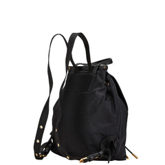 マークバイマークジェイコブス トゥルーパー リュック バックパック ブラック ゴールド ナイロン レザー レディース MARC BY MARC JACOBS 【中古】