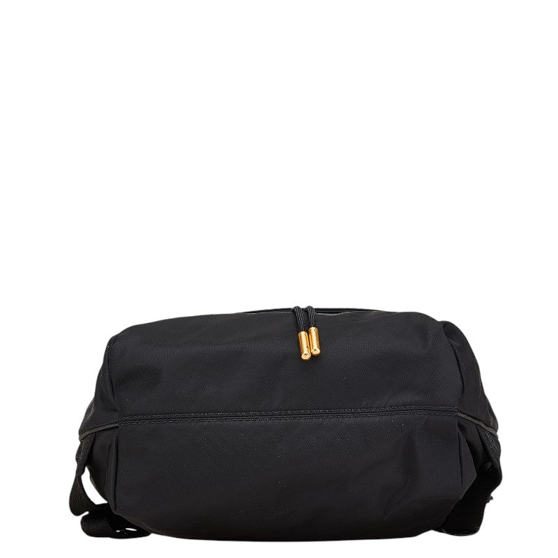 マークバイマークジェイコブス トゥルーパー リュック バックパック ブラック ゴールド ナイロン レザー レディース MARC BY MARC JACOBS 【中古】