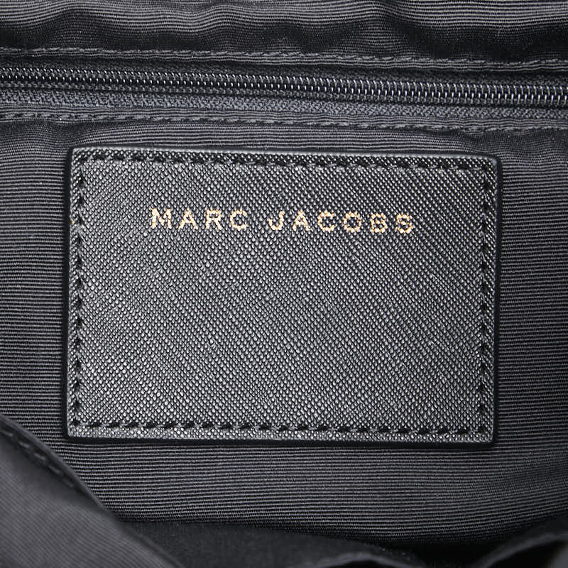 マークバイマークジェイコブス トゥルーパー リュック バックパック ブラック ゴールド ナイロン レザー レディース MARC BY MARC JACOBS 【中古】