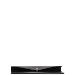 サンローラン レターカードケース 小物入れ ポーチ ブラック レザー レディース SAINT LAURENT 【中古】