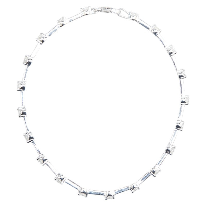K18WG ホワイトゴールド ダイヤ1.00ct ブレスレット レディース 【中古】