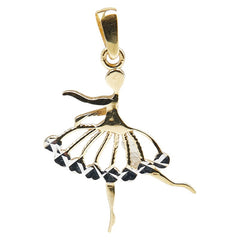 K18YG イエローゴールド バレリーナ モチーフ ペンダントトップ レディース 【中古】