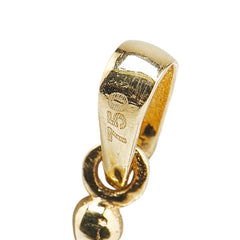 K18YG イエローゴールド バレリーナ モチーフ ペンダントトップ レディース 【中古】