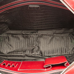 プラダ ハンドバッグ ビジネスバッグ V00463 レッド レザー レディース PRADA 【中古】