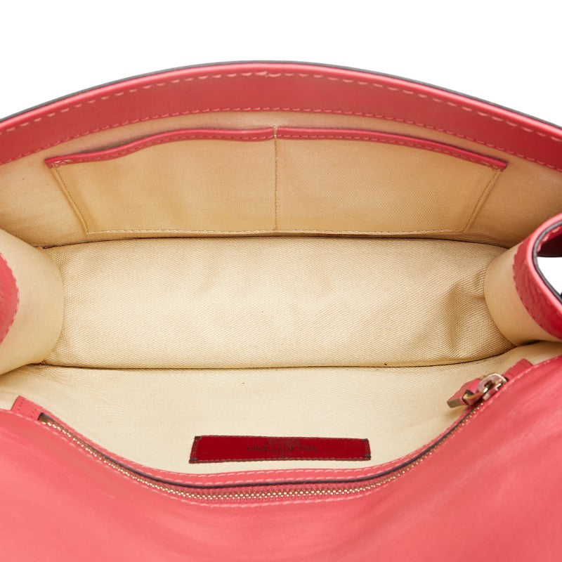ヴァレンチノ ロックスタッズ チェーン ショルダーバッグ ピンク レザー レディース Valentino 【中古】