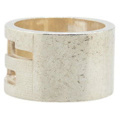 グッチ ブランデッド G リング 指輪 シルバー SV925 シルバー レディース GUCCI 【中古】