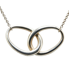 ティファニー エルサ べレッティ ダブルループ ネックレス シルバー スターリングシルバー レディース TIFFANY&Co. 【中古】