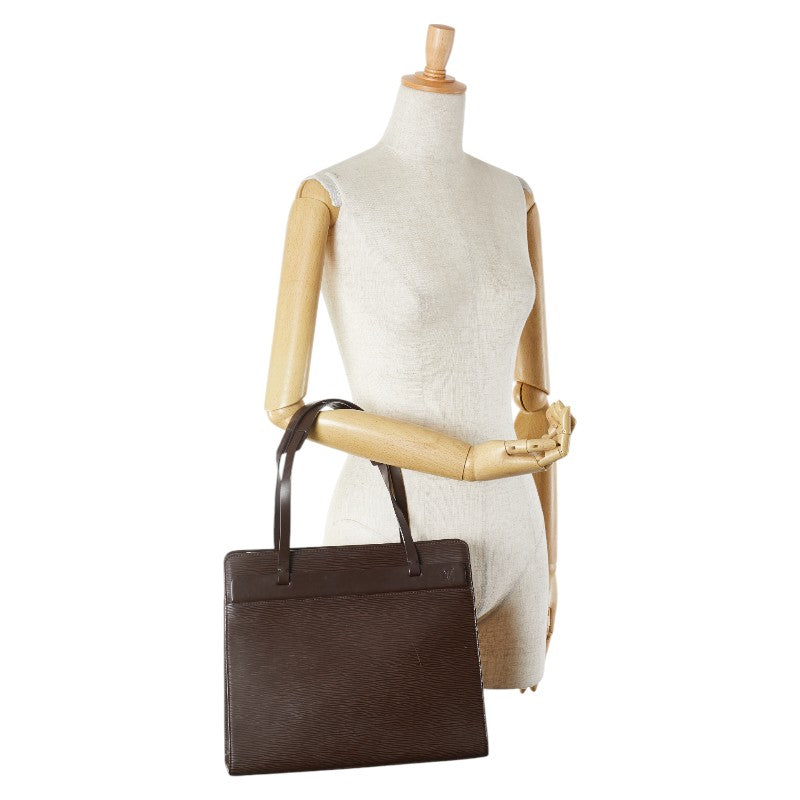 ルイ ヴィトン エピ クロワゼットPM ハンドバッグ M5249D モカ ブラウン レザー レディース LOUIS VUITTON 【中古】