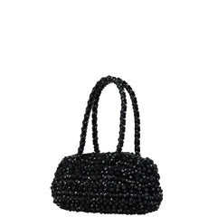 アンテプリマ ハンドバッグ ブラック ビーズ ベロア レディース ANTEPRIMA 【中古】