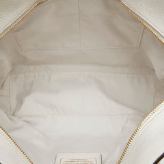 コーチ チェーン ハンドバッグ トートバッグ 36600 ホワイト レザー レディース COACH 【中古】