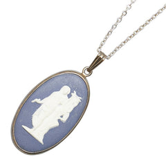 ウェッジウッド カメオ ペンダントネックレス SV925 シルバー レディース Wedgwood 【中古】