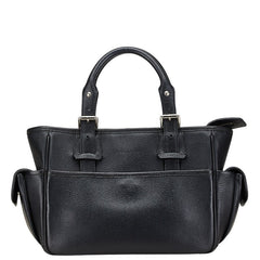 バーバリー ノバチェック ハンドバッグ ブラック レザー レディース BURBERRY 【中古】