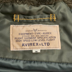 アヴィレックス N-3B プロトタイプ ミリタリージャケット フライトジャケット サイズ：M 6102109 カーキ ナイロン メンズ AVIREX 【中古】