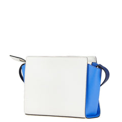 ケイトスペード ロゴ 斜め掛け ショルダーバッグ ホワイト ブルー レザー レディース Kate Spade 【中古】