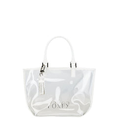 フォクシー ハンドバッグ ホワイト クリア ビニール レザー レディース FOXEY 【中古】