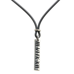 ティファニー アトラス ネックレス ブラック SV925 シルバー ラバー レディース TIFFANY&Co. 【中古】