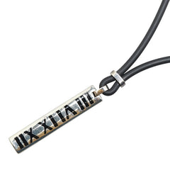 ティファニー アトラス ネックレス シルバー ブラック SV925 シルバー ラバー レディース TIFFANY&Co. 【中古】