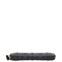 ジミーチュウ 星 スター モチーフ 長財布 ラウンドファスナー ブラック レザー レディース JIMMY CHOO 【中古】
