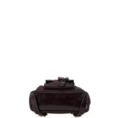 グッチ バンブー リュック バックパック 003.1705.0030 ブラウン ナイロン レザー レディース GUCCI 【中古】