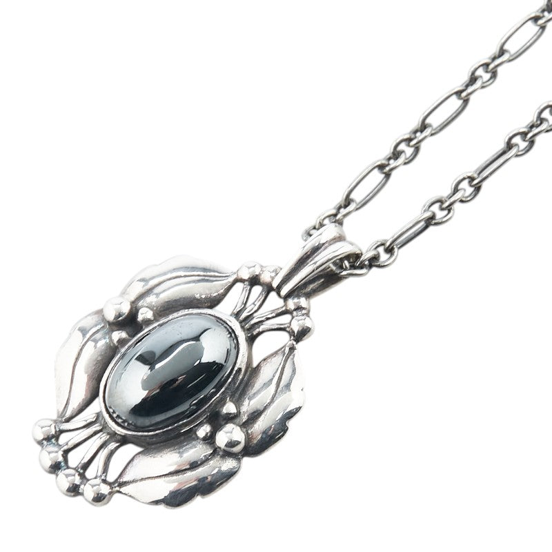 ジョージジェンセン ヘリテージコレクション ヘマタイト 2000 ネックレス SV925 シルバー レディース Georg Jensen 【中古】