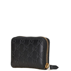 グッチ グッチシマ コインケース 447939 493075 ブラック レザー レディース GUCCI 【中古】