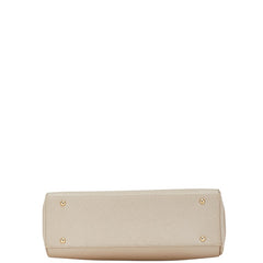 サマンサタバサ ハンドバッグ ショルダーバッグ 2WAY グレージュ レザー レディース Samantha Thavasa 【中古】