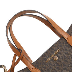 マイケルコース MKモノグラム シンクレア トートバッグ ショルダーバッグ 2WAY ブラウン PVC レザー レディース Michael Kors 【中古】