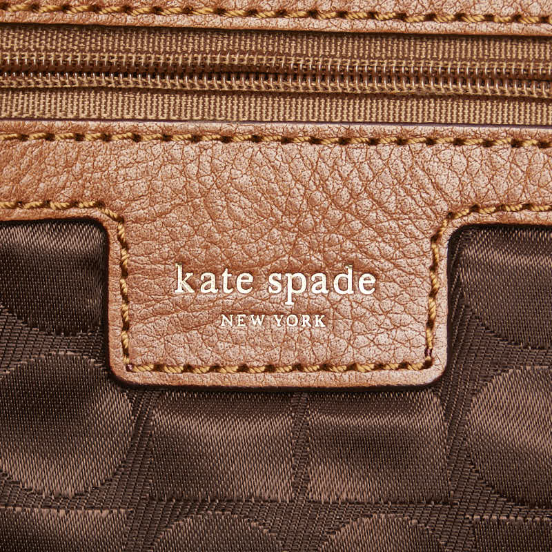 ケイトスペード クラッチバッグ セカンドバッグ ベージュ ブラウン ラフィア レザー レディース Kate Spade 【中古】