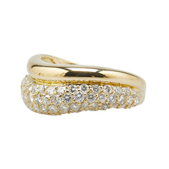 K18YG イエローゴールド ダイヤ0.74ct リング 指輪 レディース 6号 【中古】