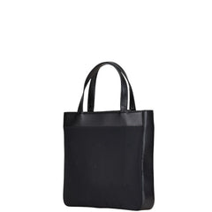 バーバリー ホースロゴ 馬 ハンドバッグ ブラック ナイロン レザー レディース BURBERRY 【中古】