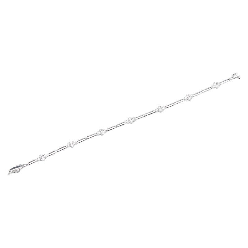 K18WG ホワイトゴールド ダイヤ0.46ct ブレスレット レディース 【中古】