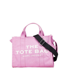 マークジェイコブス THE TOTE BAG ミディアム ハンドバッグ ショルダーバッグ 2WAY ピンク キャンバス レディース MARC JACOBS 【中古】